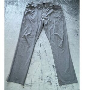 Travis Mathew Mens Golf Pants Size 36 Gray Performance Stretch Casual Chinos